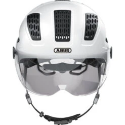 Casque Abus Hyban 2.0 ACE - Blanc Polaire -Vélo Offre Speciale casque abus hyban 20 ace blanc polaire 2