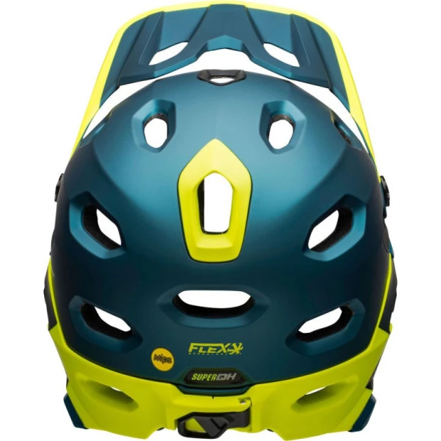 Casque Bell Super DH MIPS Bleu/Jaune Fluo 6 Casque Bell Super DH MIPS Bleu/Jaune Fluo – Image 4