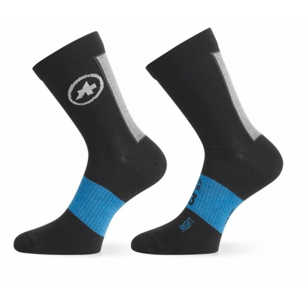 Chaussettes Hiver Assos Winter Noir/Bleu 3 Chaussettes Hiver Assos Winter Noir/Bleu