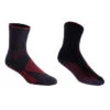 Chaussettes Hiver BBB InfraRouge FirFeet Noir/Rouge -Vélo Offre Speciale chaussettes hiver bbb infrarouge firfeet bso 16