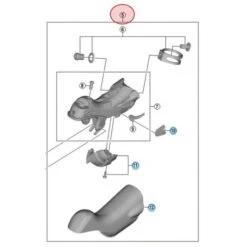 Corps De Manette De Frein Et De Dérailleur Shimano Dura-Ace ST-R9100