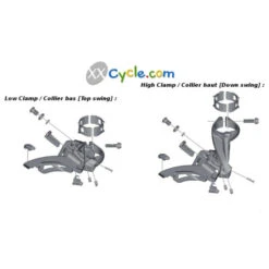 Dérailleur Avant Shimano Deore XT FD-M8025-H - Down Swing - 34,9 Mm -Vélo Offre Speciale derailleur avant shimano deore xt fd m8025 h down swing 1