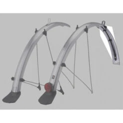 Garde-boue SKS Bluemels Trekking 28' 11188 53 Mm [Spécial Câble électrique] - Argent -Vélo Offre Speciale garde boue sks bluemels trekking 28 11188 53 mm special cable electrique argent 3