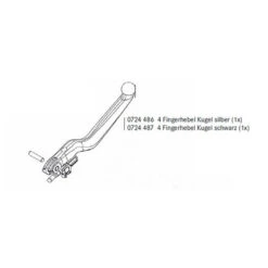 Levier De Frein Magura HS Série 2011 4 Doigts Boule