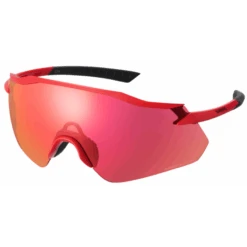 Lunettes Shimano Equinox 4 Rouge Métallique Verres Road