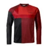 Maillot VTT Manches Longues Vaude Moab LS VI Rouge Brillant -Vélo Offre Speciale maillot vtt manches longues vaude moab ls vi rouge brillant