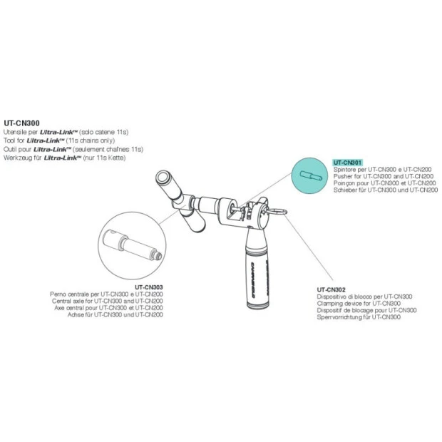 Campagnolo® Pointe Dérive Chaîne Campagnolo - UT-CN301 3 Campagnolo® Pointe Dérive Chaîne Campagnolo - UT-CN301