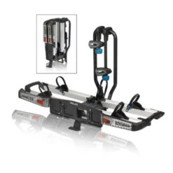 Porte Vélos XLC Azura Xtra LED Attelage Pliable Pour 2 Vélos Electriques Basculant