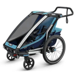 Thule Remorque Enfant Chariot Cross 1 - 1 Place - Bleu -Vélo Offre Speciale remorque enfant chariot cross 1 1 place bleu 2