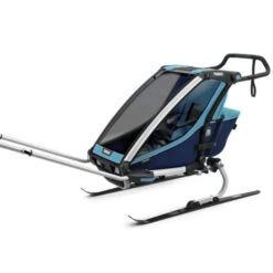 Thule Remorque Enfant Chariot Cross 1 - 1 Place - Bleu -Vélo Offre Speciale remorque enfant chariot cross 1 1 place bleu 3