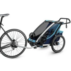 Thule Remorque Enfant Chariot Cross 1 - 1 Place - Bleu -Vélo Offre Speciale remorque enfant chariot cross 1 1 place bleu 4