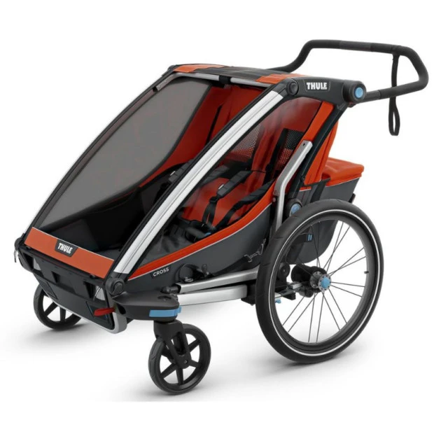 Thule Remorque Enfant Chariot Cross 2 - 2 Places - Orange 4 Thule Remorque Enfant Chariot Cross 2 - 2 Places - Orange – Image 2