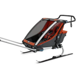 Thule Remorque Enfant Chariot Cross 2 - 2 Places - Orange 13 Thule Remorque Enfant Chariot Cross 2 - 2 Places - Orange -Vélo Offre Speciale remorque enfant chariot cross 2 2 places orange 3