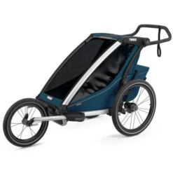 Remorque Enfant Thule Chariot Cross 1 Bleu Majolica -Vélo Offre Speciale remorque enfant thule chariot cross 1 bleu majolica 3