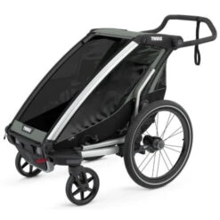 Remorque Enfant Thule Chariot Lite 1 Agave/Noir -Vélo Offre Speciale remorque enfant thule chariot lite 1 agave noir 2