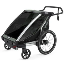 Remorque Enfant Thule Chariot Lite 2 Agave/Noir 9 Remorque Enfant Thule Chariot Lite 2 Agave/Noir -Vélo Offre Speciale remorque enfant thule chariot lite 2 agave noir 2