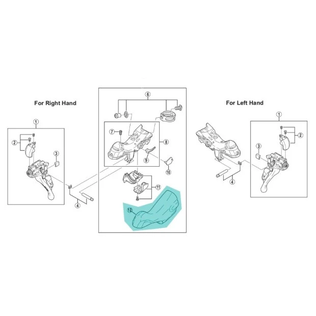 Repose Main Shimano Dura-Ace ST-9000 - Y63X98080 3 Repose Main Shimano Dura-Ace ST-9000 - Y63X98080