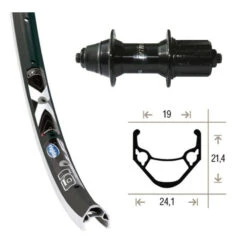 Roue Arrière Shimano FH-T3000 / Ryde 28' X-star 19 - 19-622