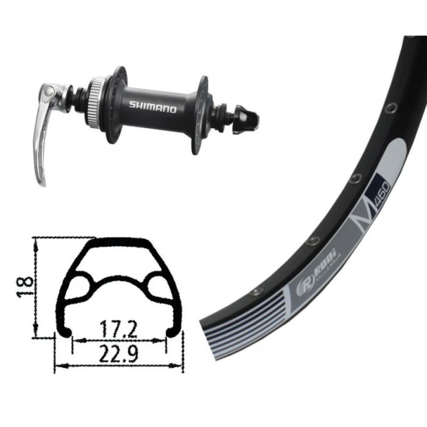 Roue Avant Winora Rodi M460 Moyeu Alivio 435 26x1,90 (17-559) 3 Roue Avant Winora Rodi M460 Moyeu Alivio 435 26x1,90 (17-559)