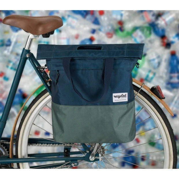 Sacoche Arrière Urban Proof Shopper 20L Bleu/Vert 4 Sacoche Arrière Urban Proof Shopper 20L Bleu/Vert – Image 2