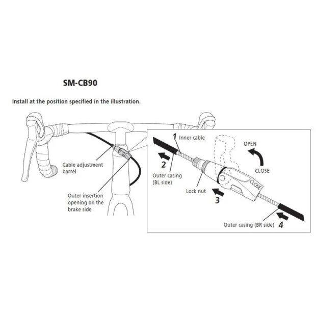 Tire Câble étrier Route Direct Mount Shimano SM-BC90 4 Tire Câble étrier Route Direct Mount Shimano SM-BC90 – Image 2